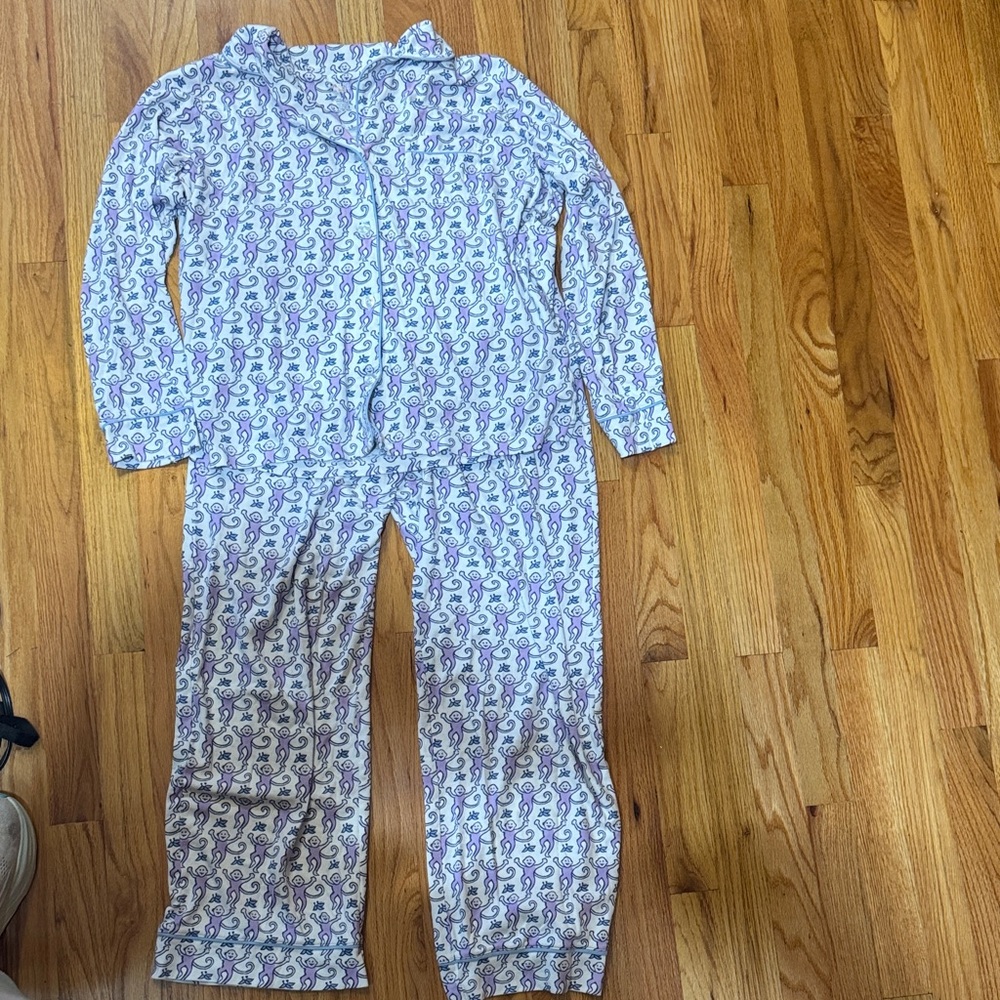 Roller Rabbit Pajamas with Purple monkeys
